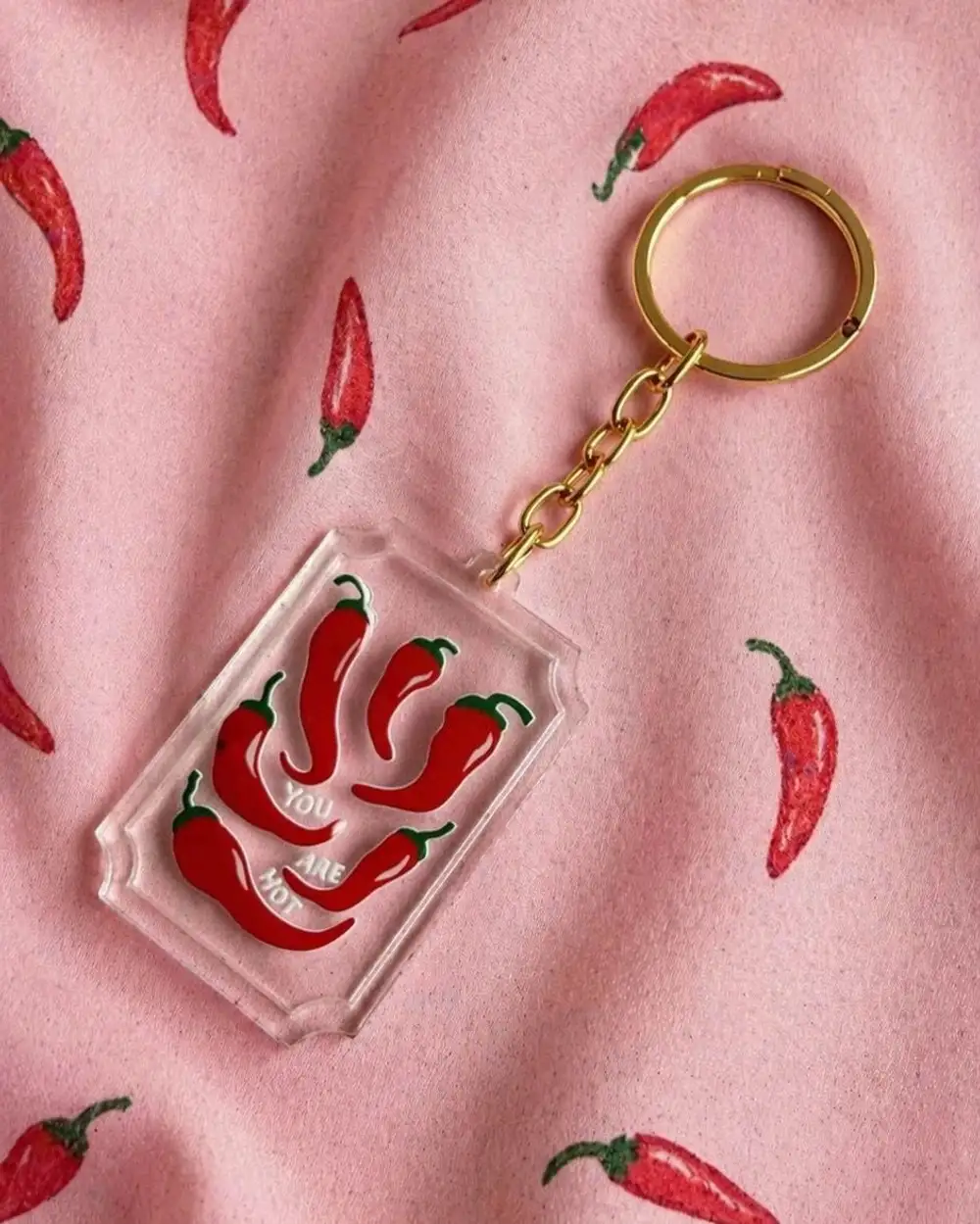 You Are Hot Kırmızı Biberli Hediyelik Anahtarlık