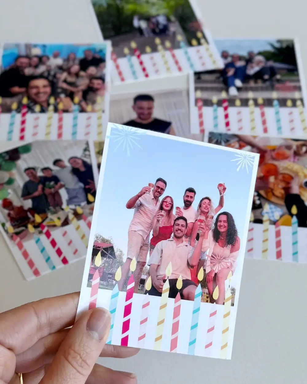 Doğum Günü Kişiye Özel Pola Kart 9 x 11 cm 8 Adet