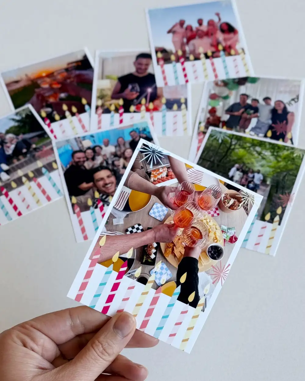 Doğum Günü Kişiye Özel Pola Kart 9 x 11 cm 8 Adet