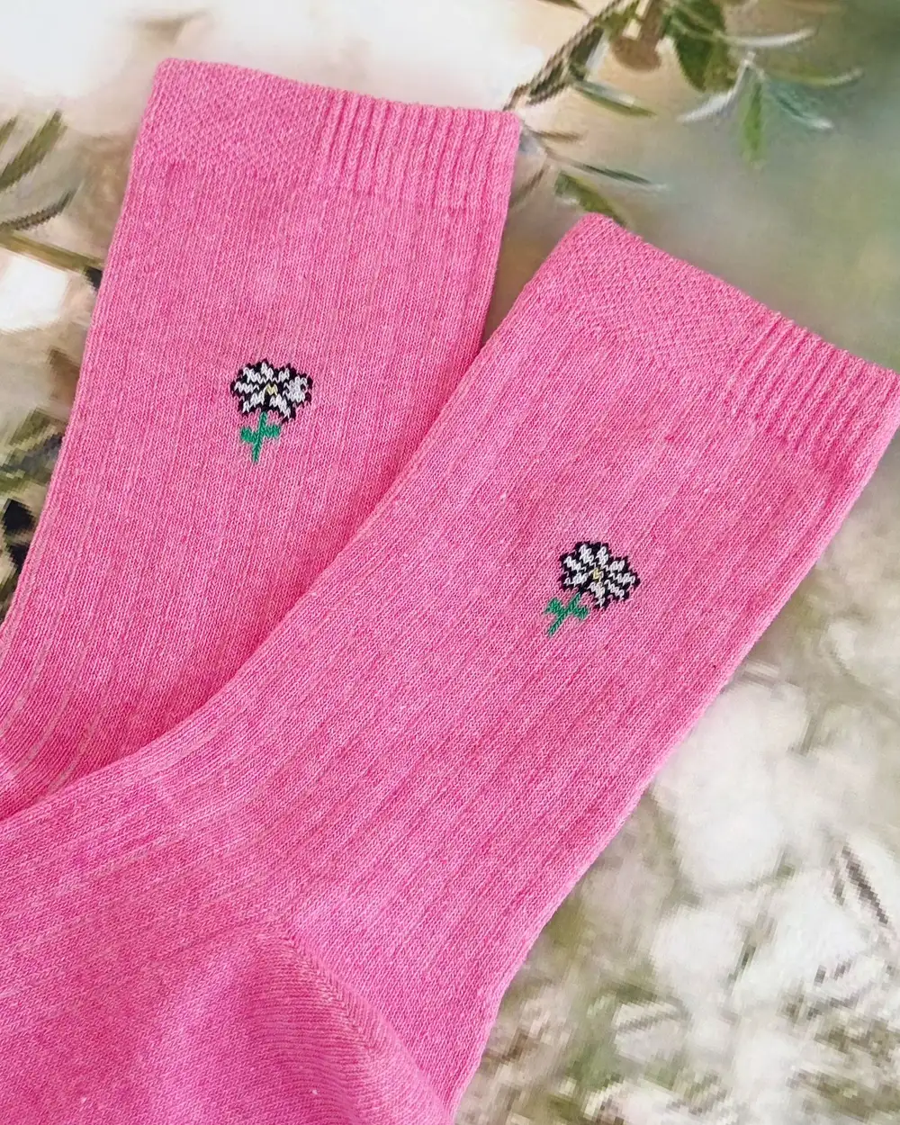 Daisy Pembe Papatya Çorap