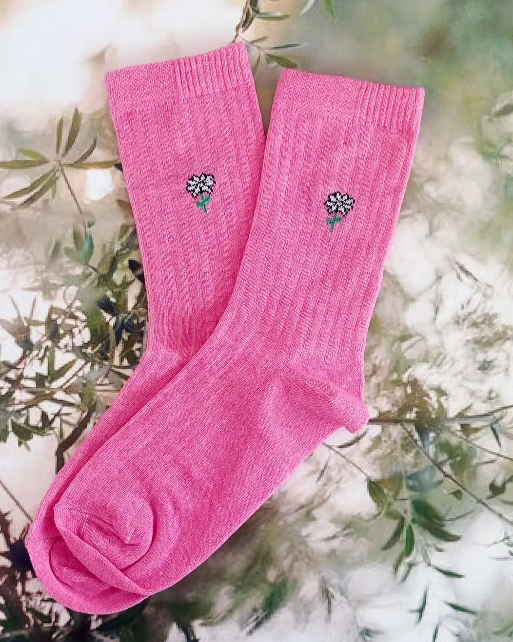 Daisy Pembe Papatya Çorap