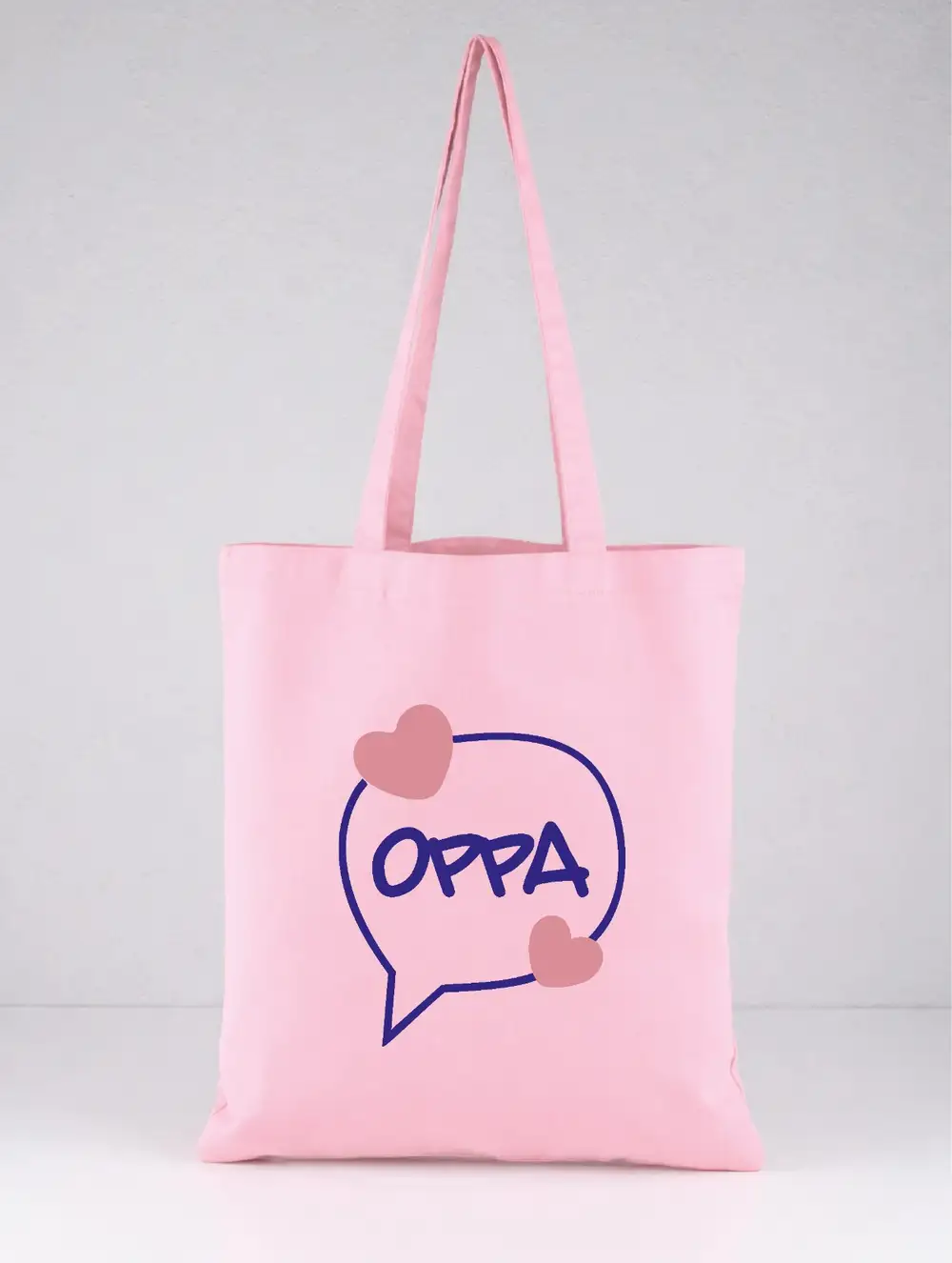 Seoul Mood Oppa Pembe Bez Çanta