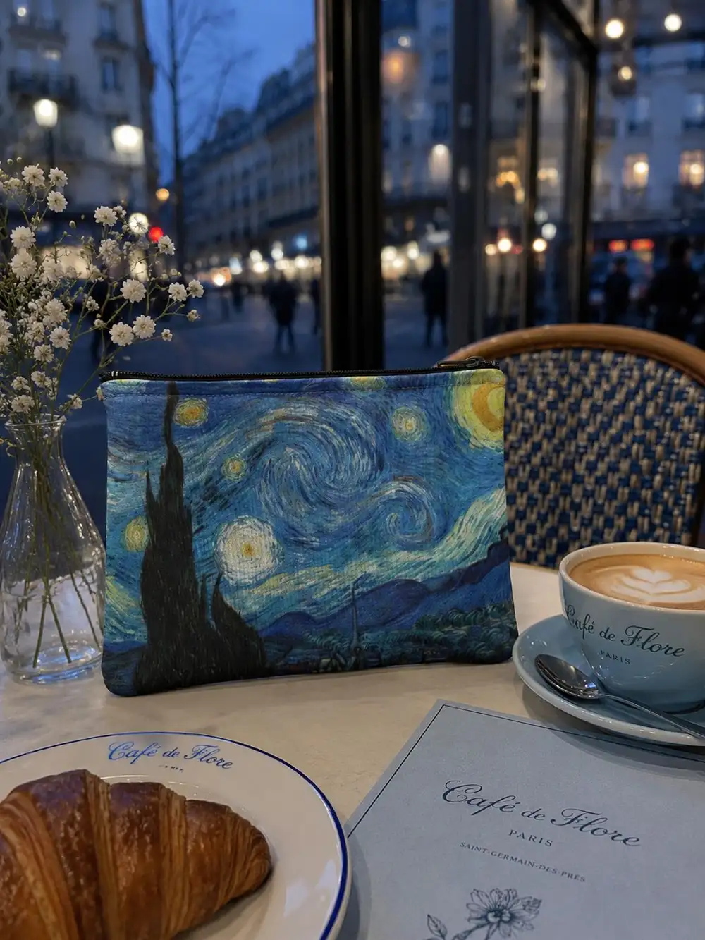 Van Gogh Yıldızlı Gece Clutch Kalemlik
