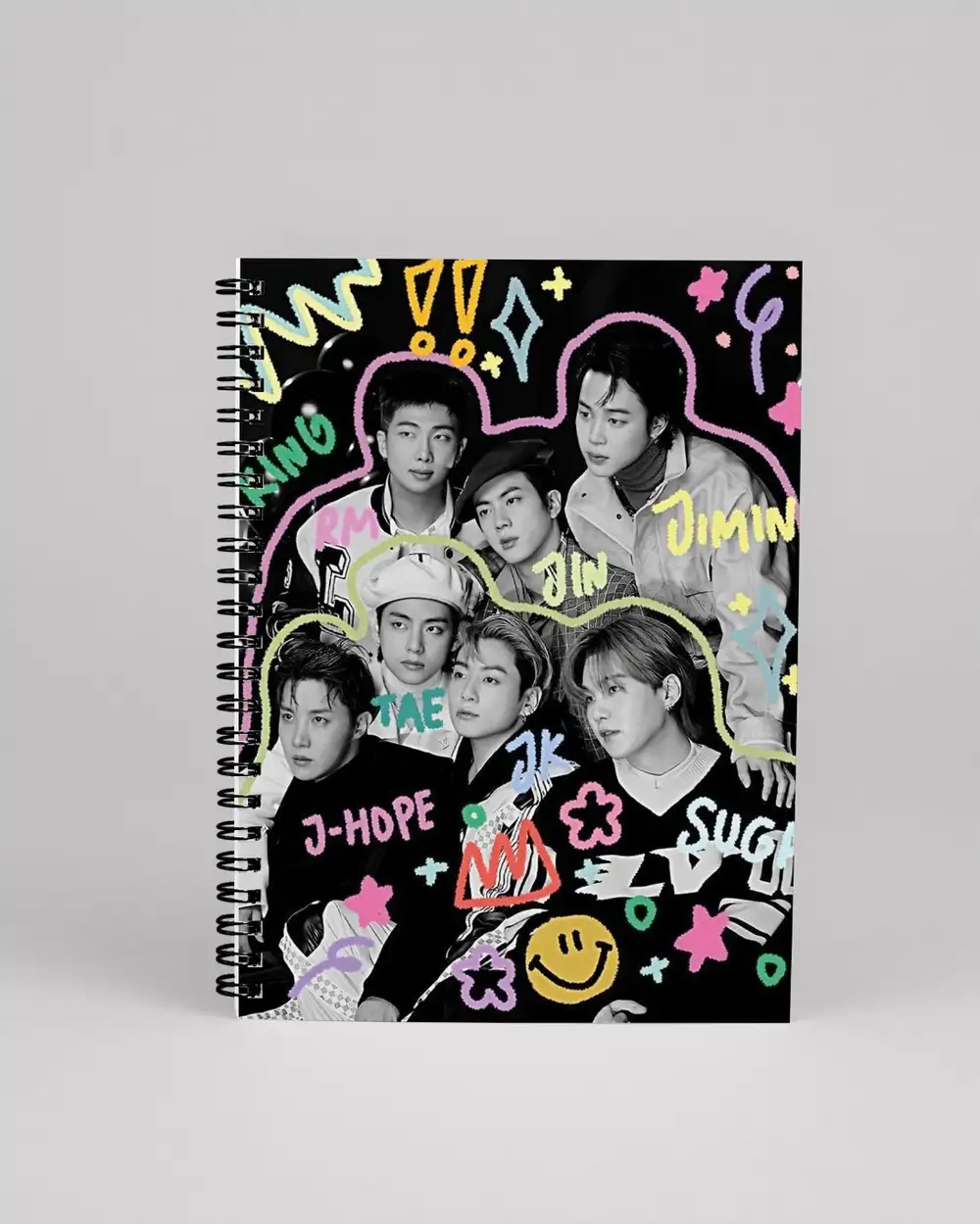 Bts Doodle Spiralli Defter