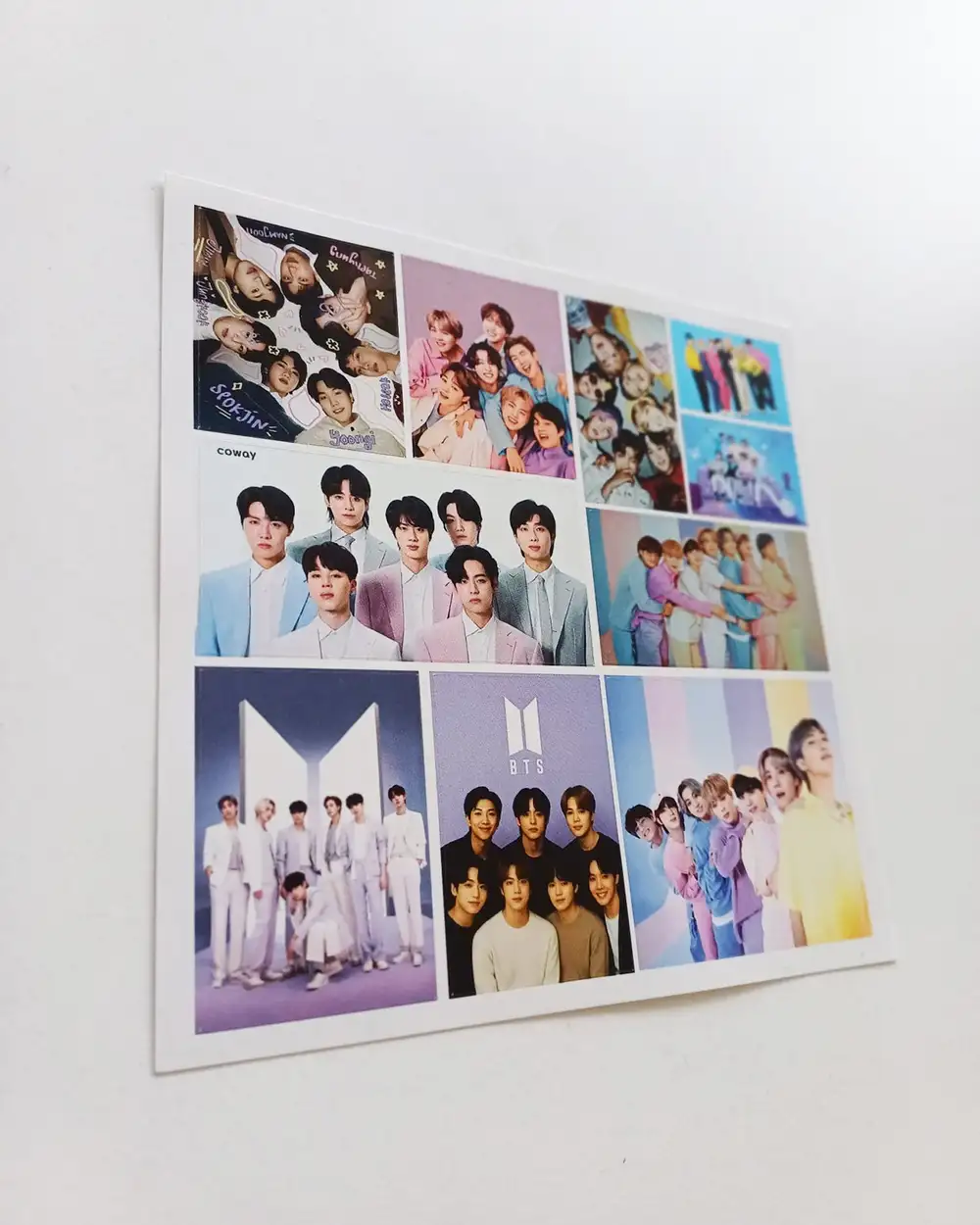 Bts Temalı Pastel Renkler Sticker Pack Etiket Seti