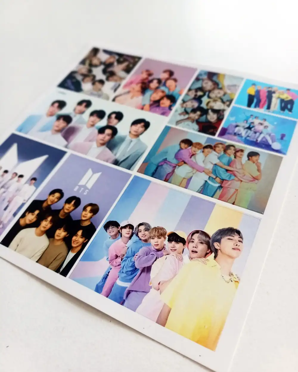 Bts Temalı Pastel Renkler Sticker Pack Etiket Seti