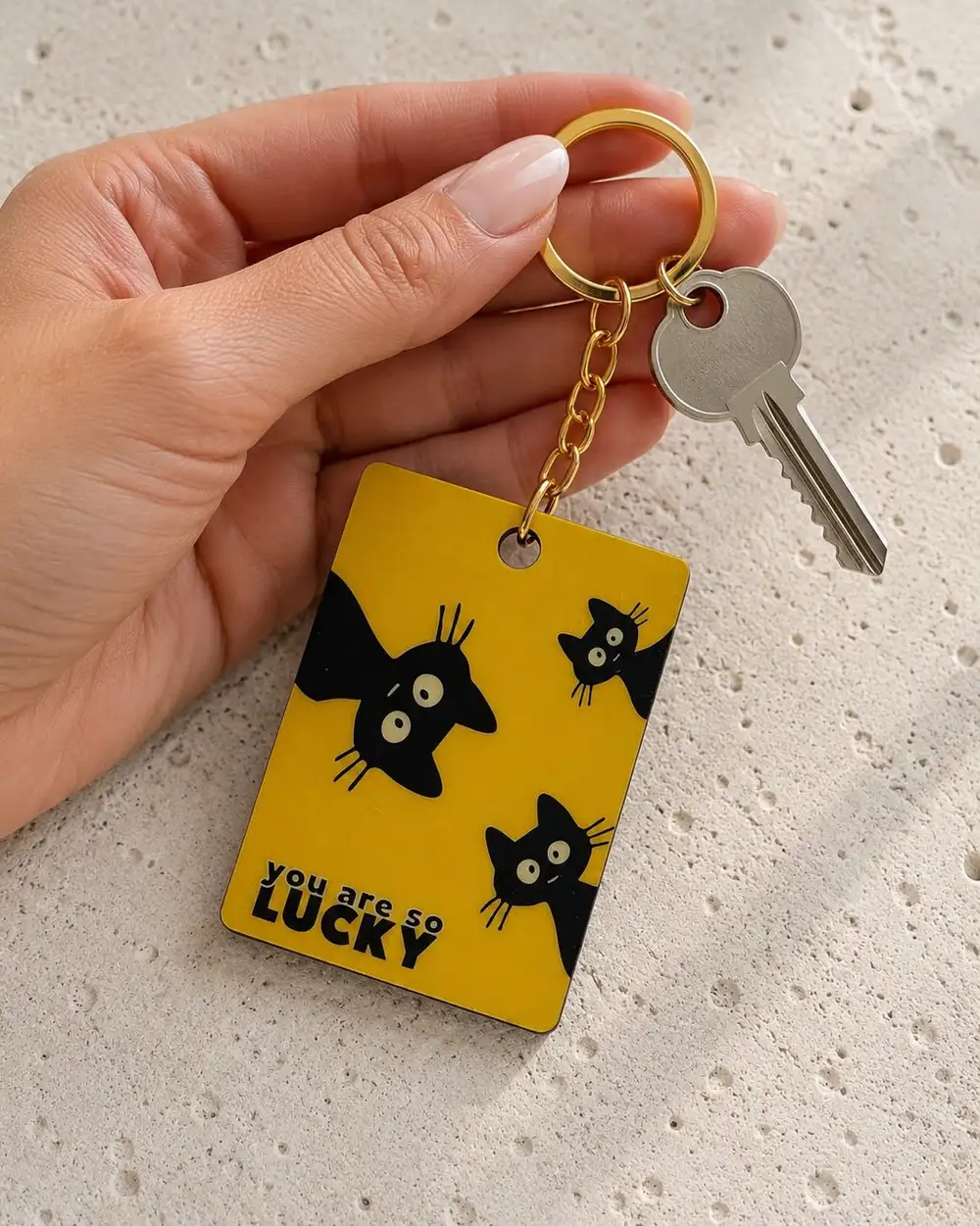 You Are So Lucky Kedili Hediyelik Anahtarlık