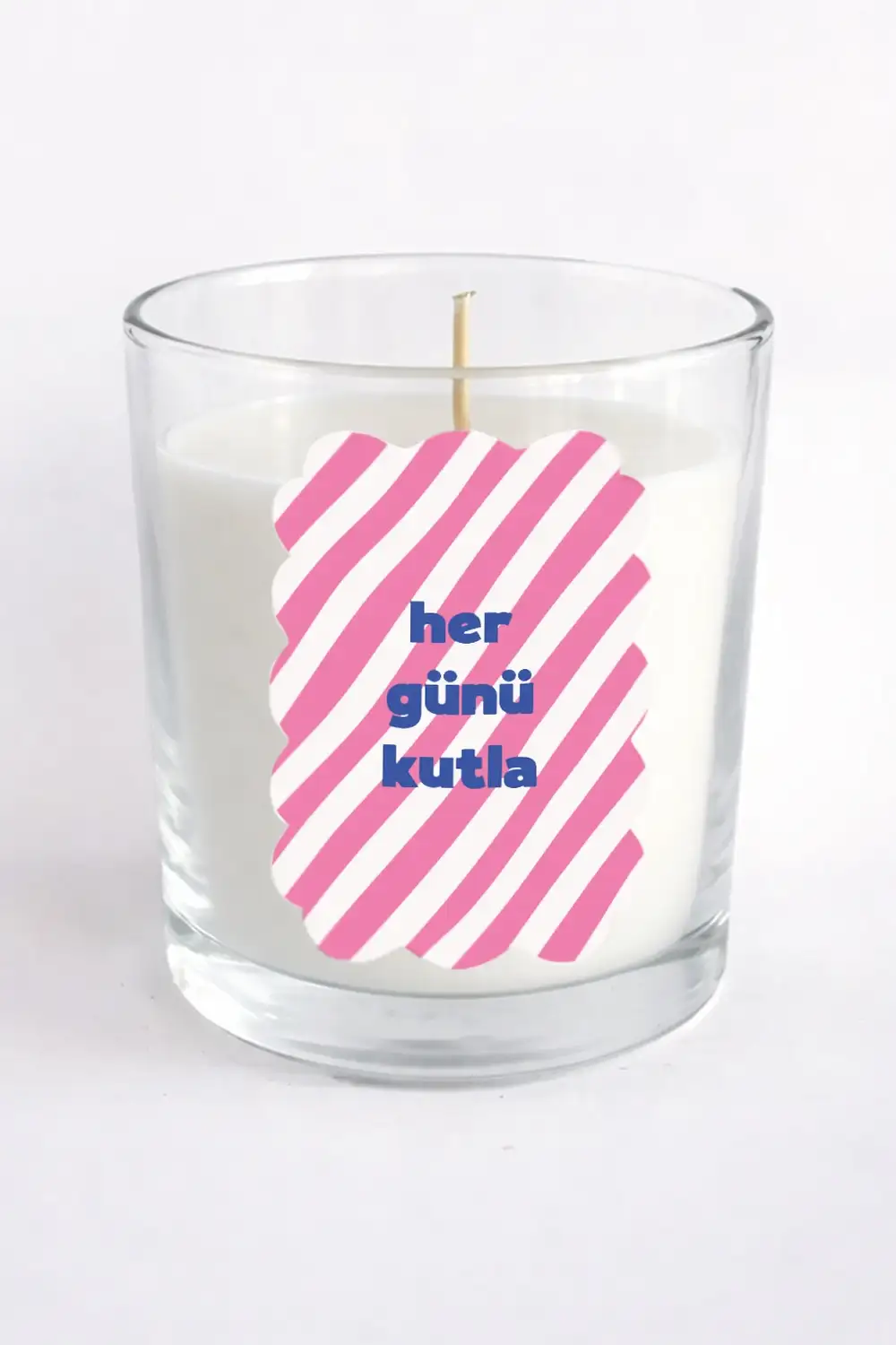 Her Günü Kutla Kokulu Bardak Mum