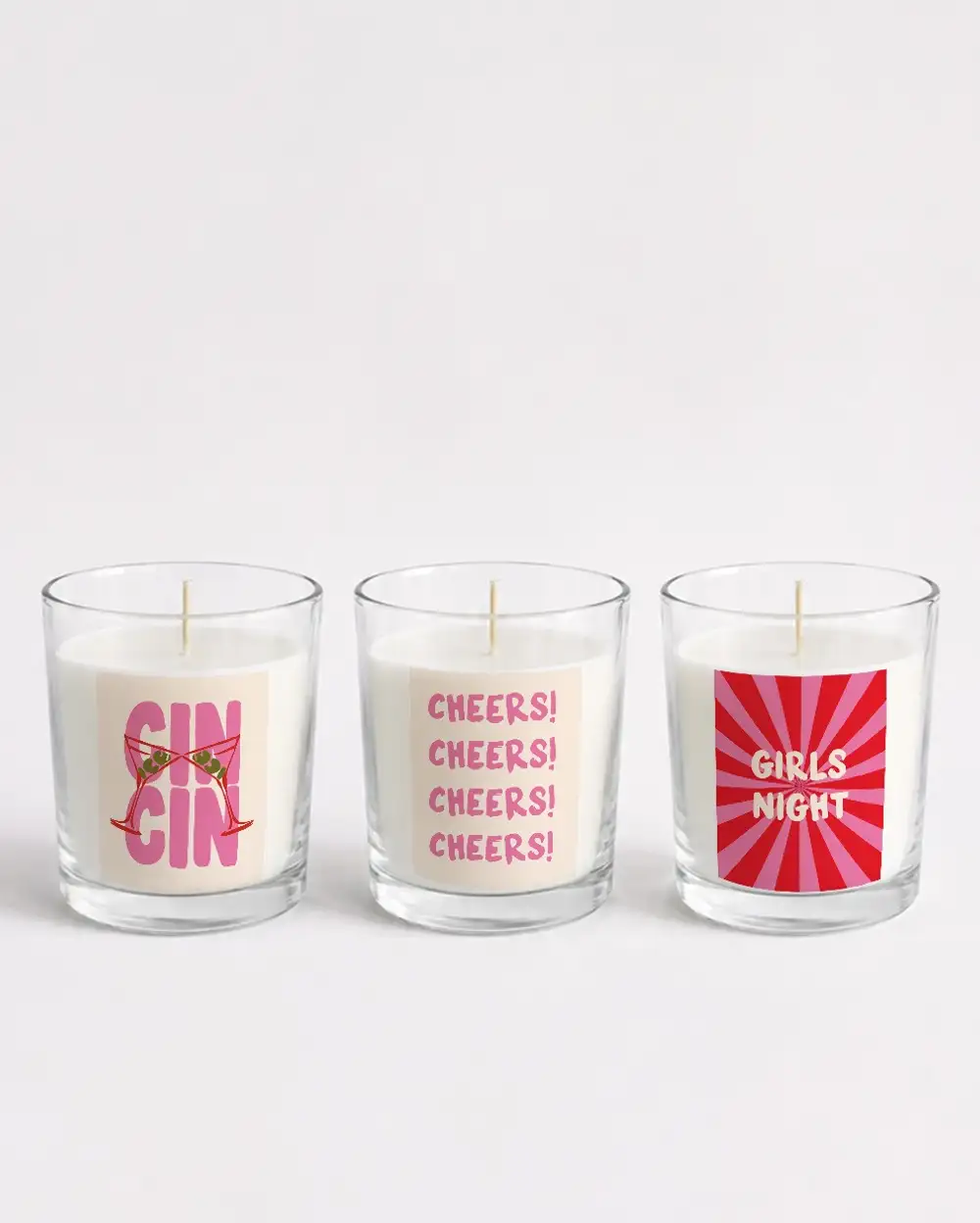 Girls Night Maksimalist Serisi Kokulu Bardak Mum Seti