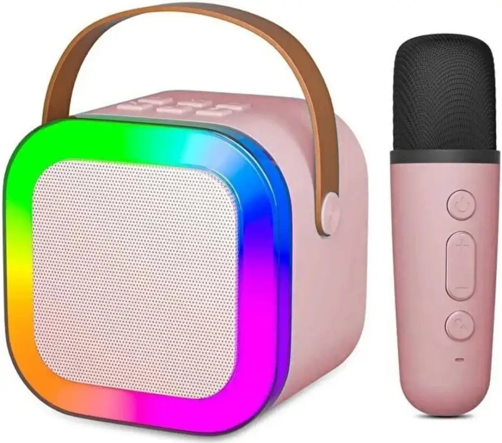 Bluetoothlu Karaoke Seti Tek Mikrofonlu