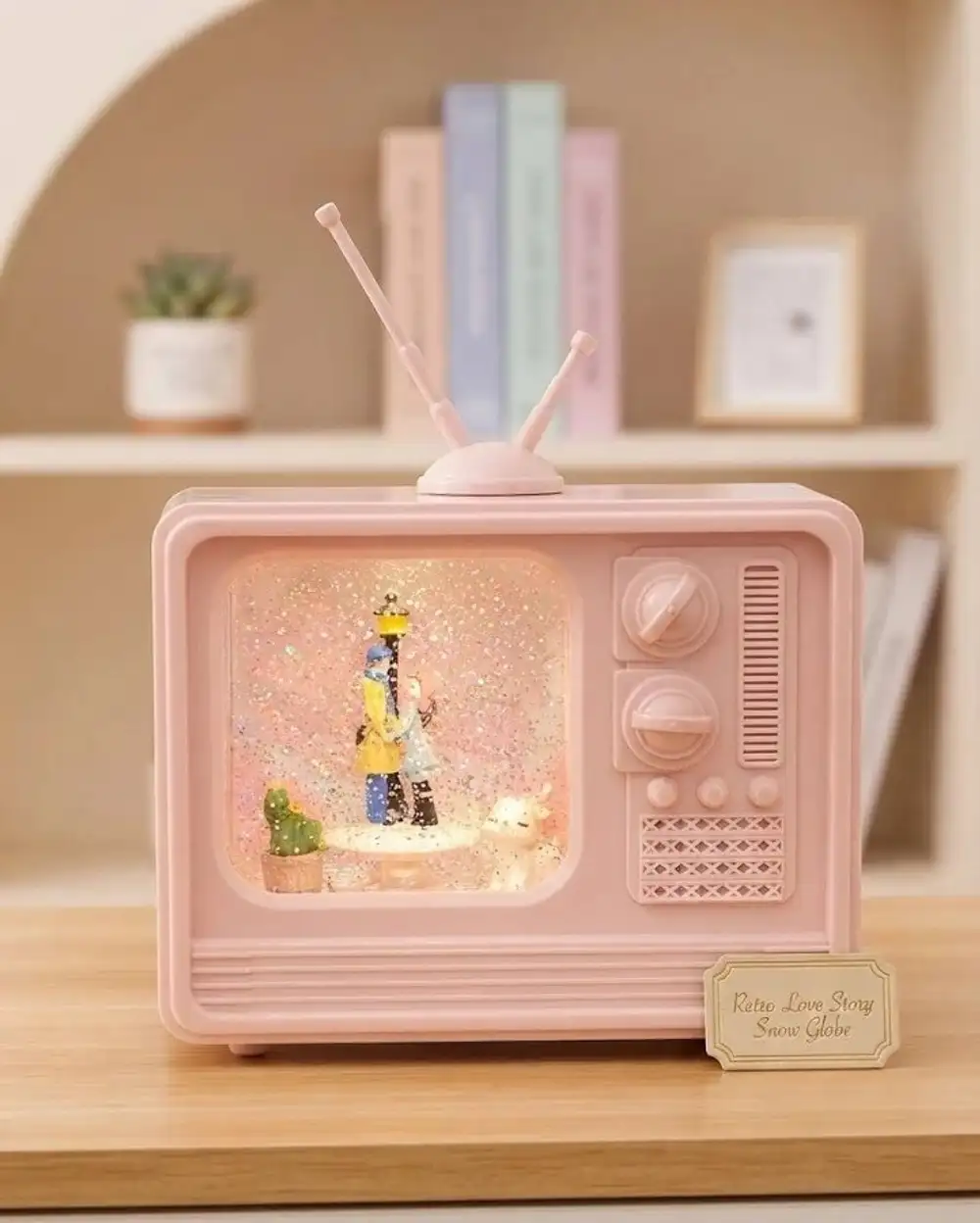 Tv Tasarımlı Küre Usb Ve Pilli Müzikli Romantik Işıklı Dekoratif Hediye