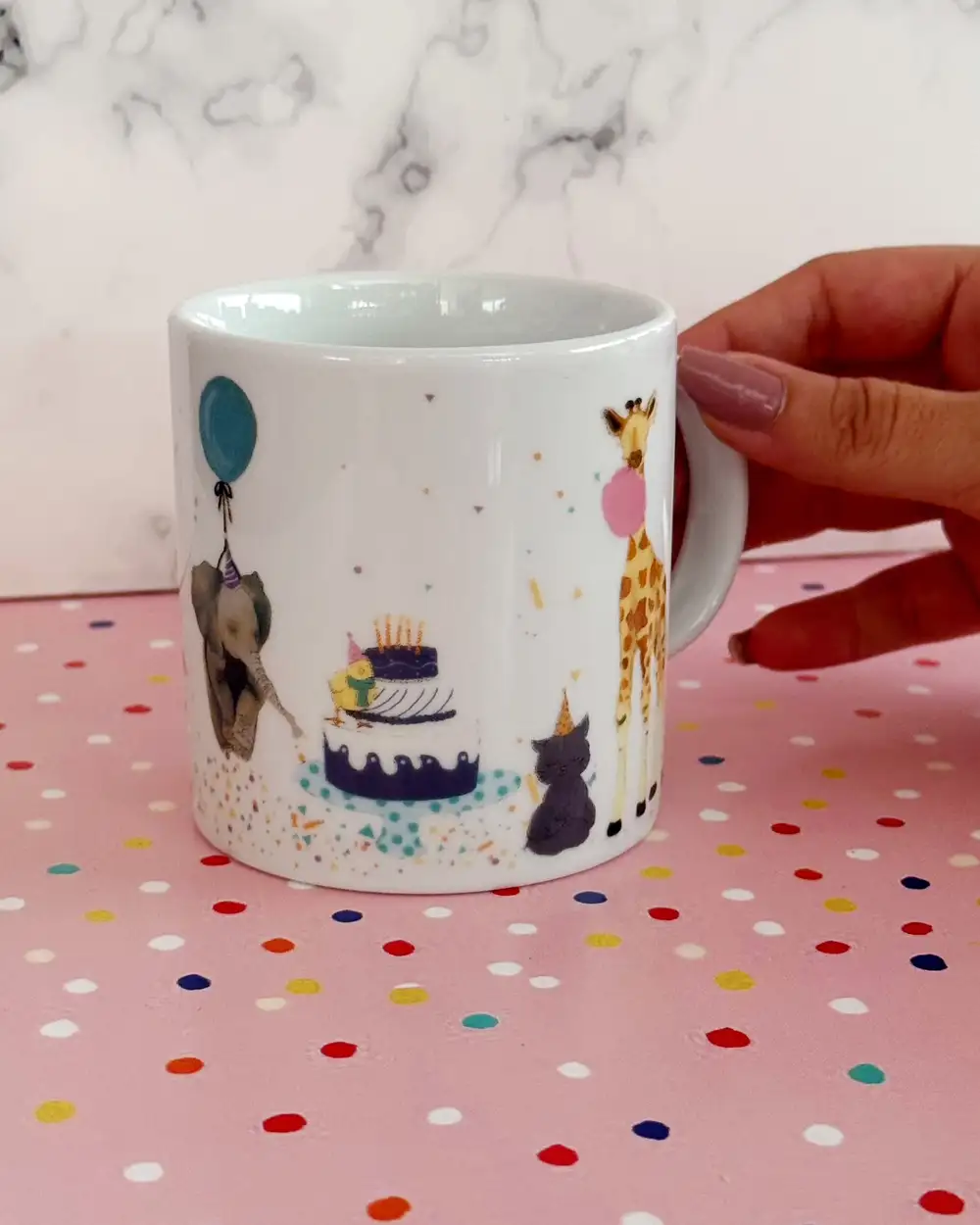 Sevimli Dostlar Doğum Günü Porselen Kupa