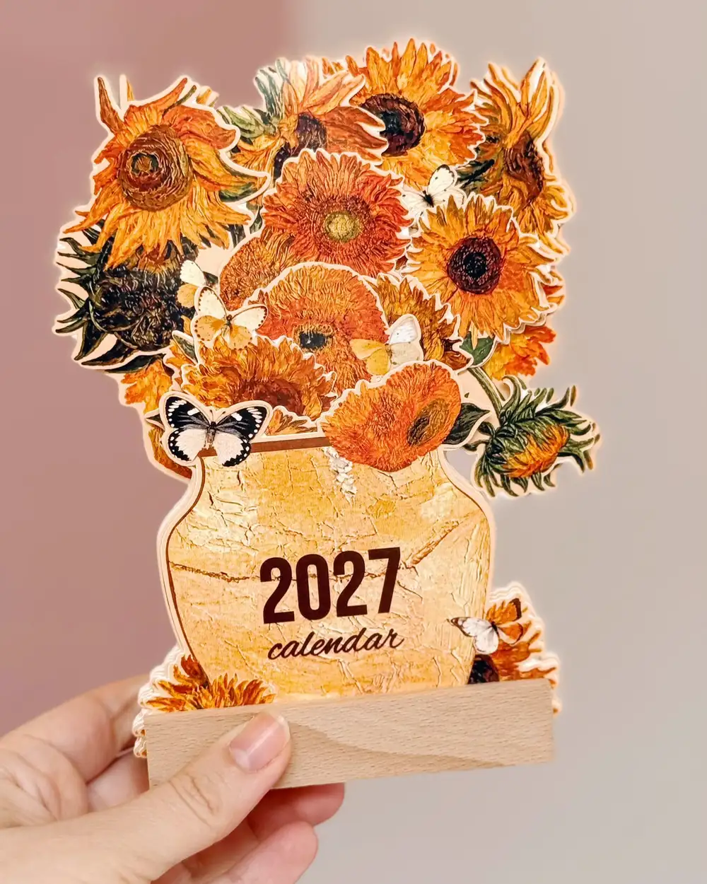 2027 Çiçekli Masa Takvimi Van Gogh Ayçiçekleri