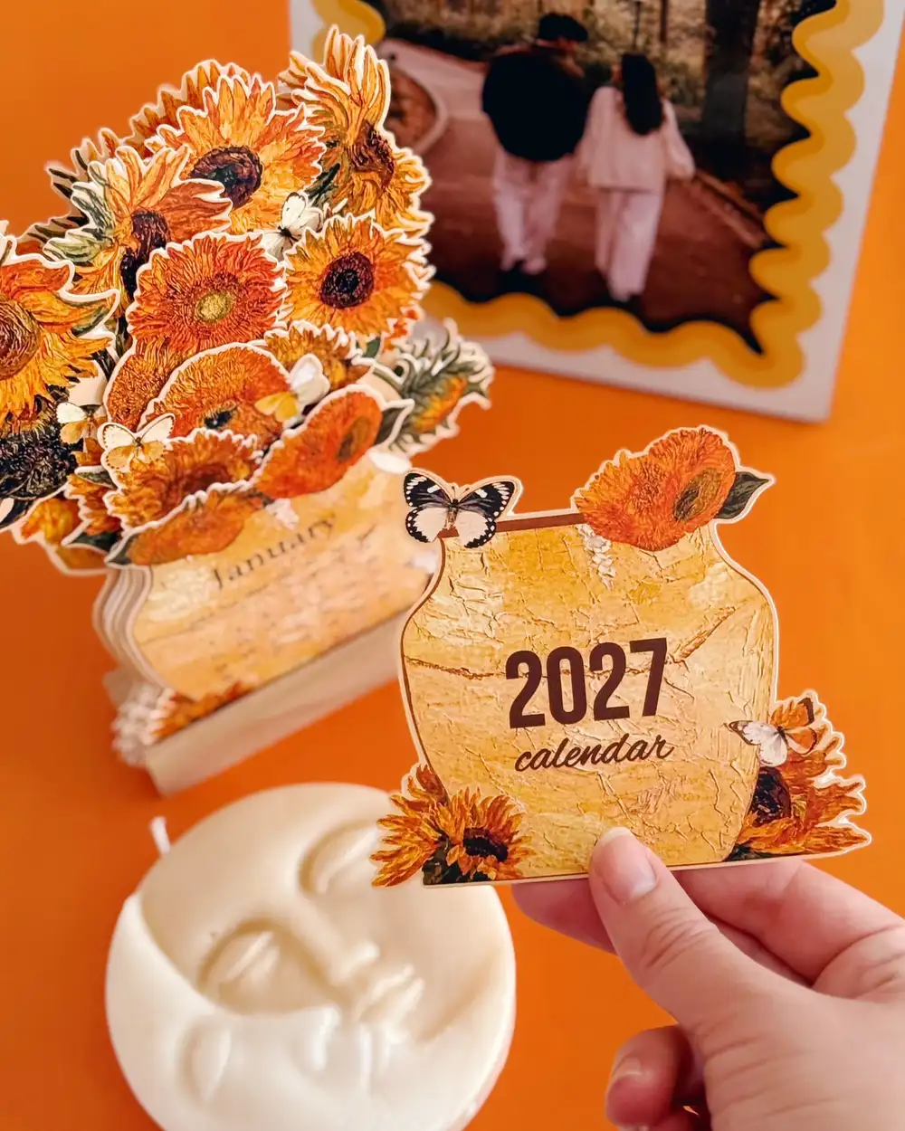 2027 Çiçekli Masa Takvimi Van Gogh Ayçiçekleri