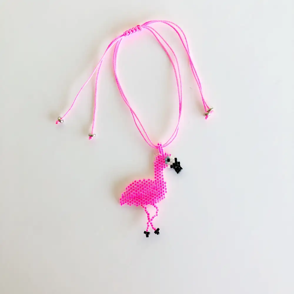 Flamingo Pembe Miyuki bileklik