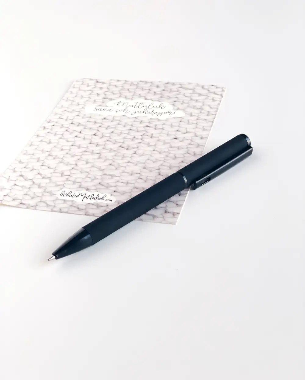 Soft touch tükenmez kalem - siyah
