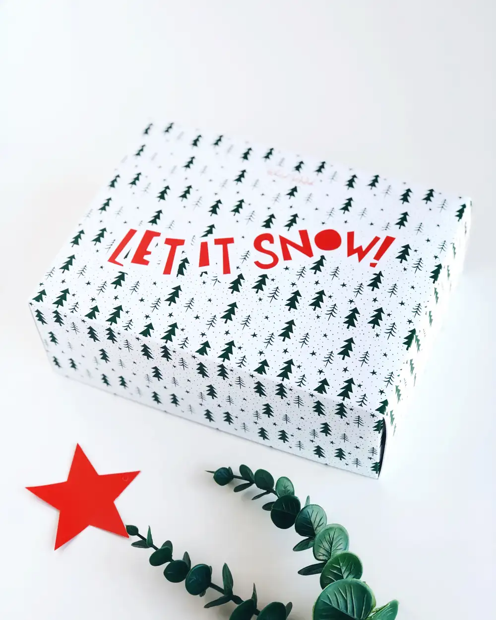 let it snow yılbaşı hediye kutusu (sadece kutu)