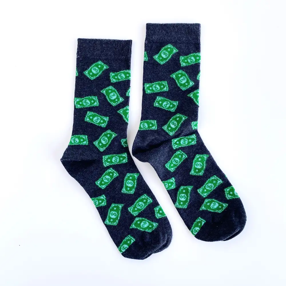 Çorap N101 Dolar serisi - Yeşil Banknot Çorap