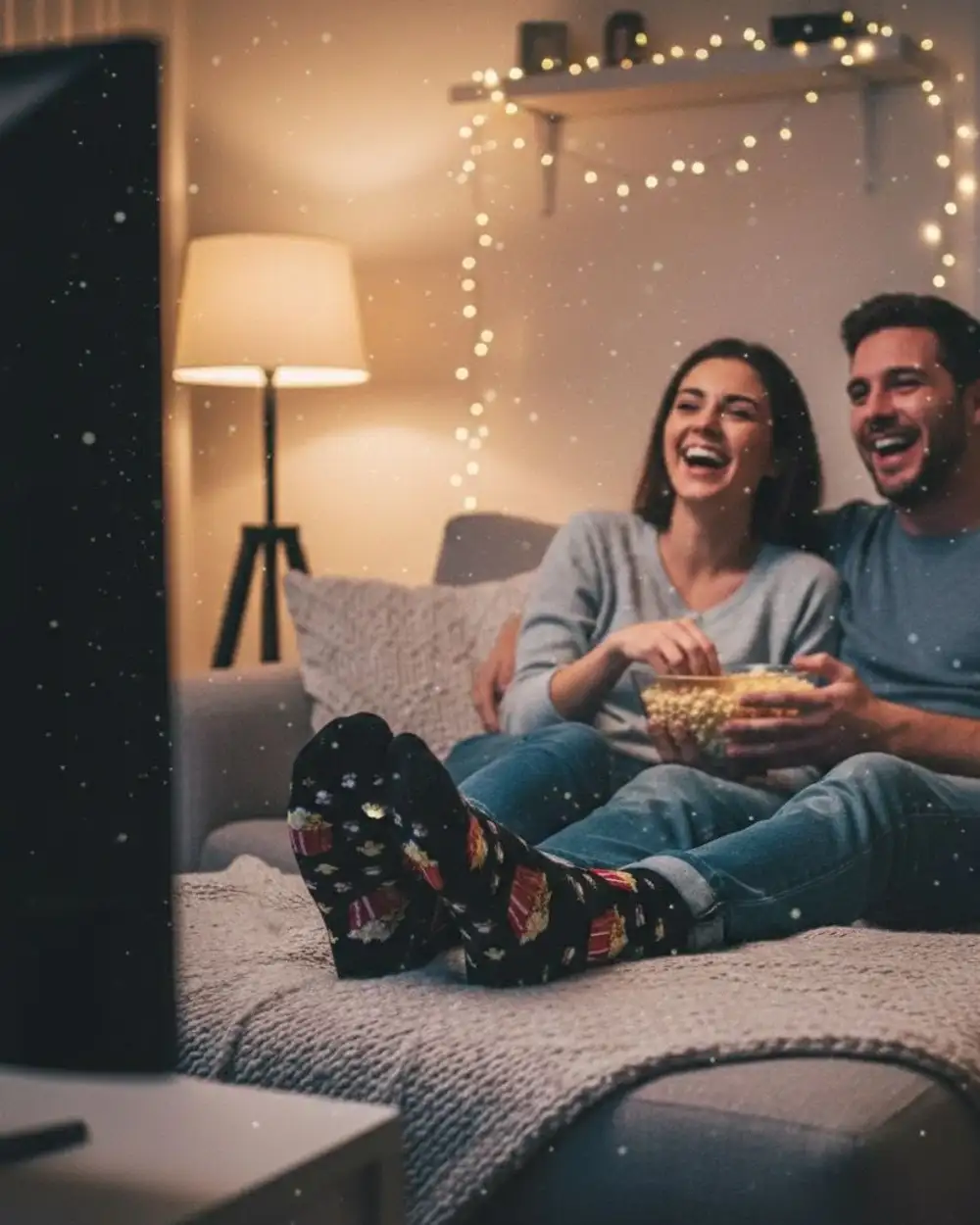 Çorap N151 - Popcorn Siyah Çorap