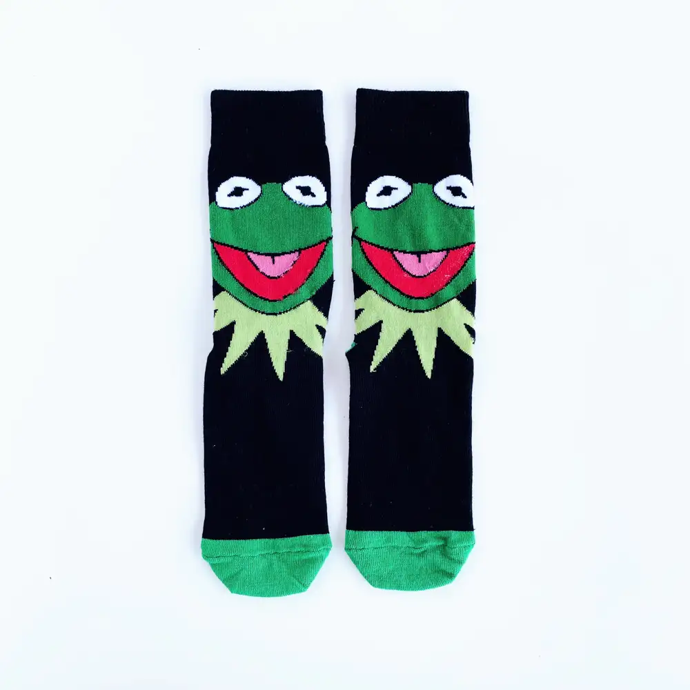 Çorap N154 - Susam Sokağı Kurbağa Kermit Çorap