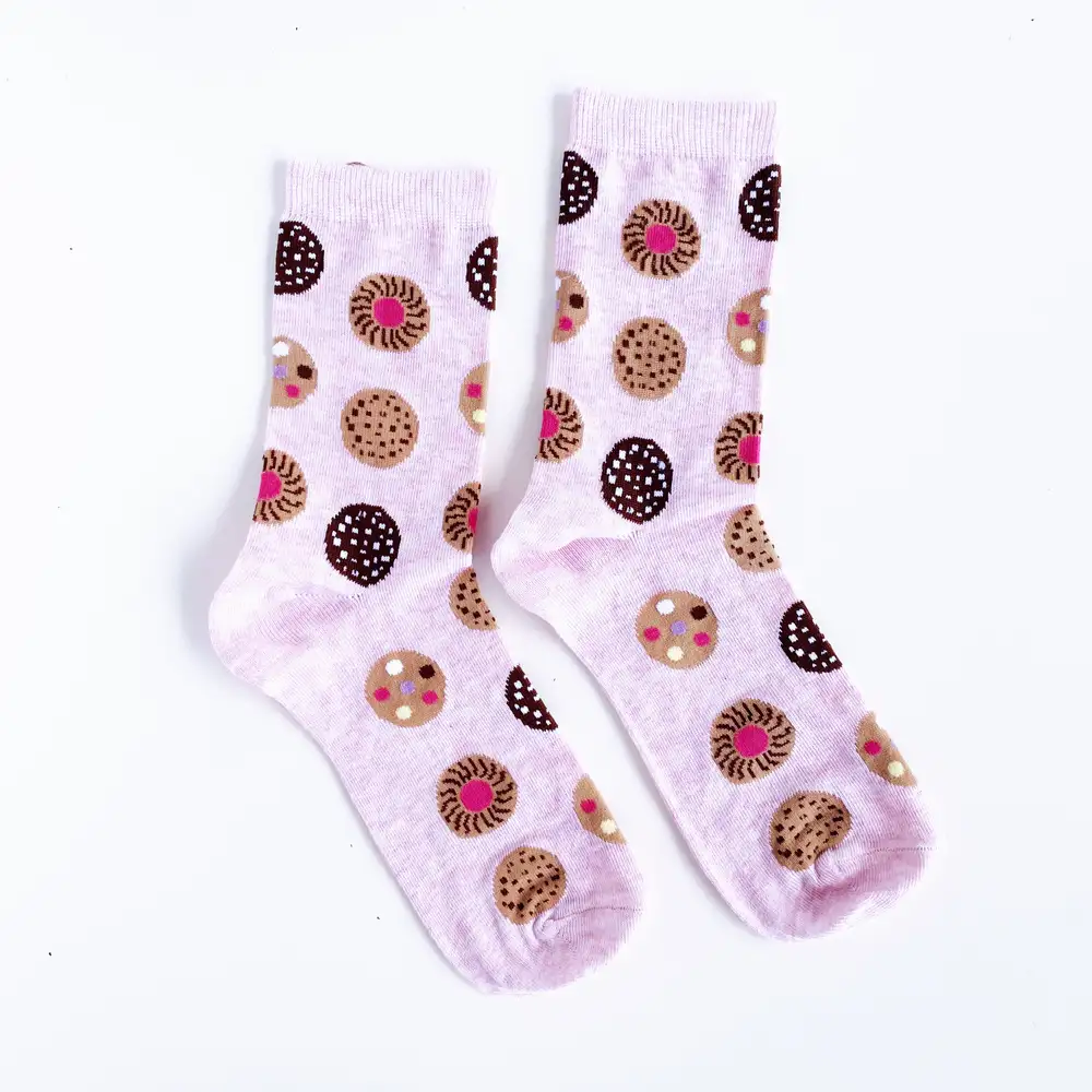 Çorap N194 - Pembe Kurabiye Cookies Çorap