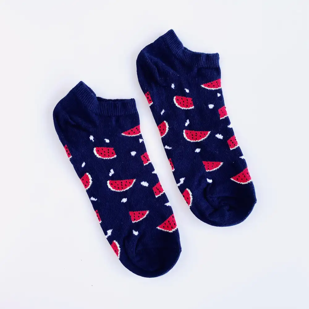 Çorap N241 - Karpuzlar Lacivert Bilek Çorap