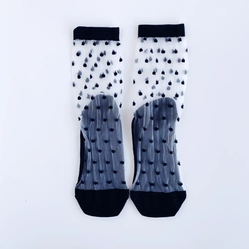 Çorap N254 - Puantiyeli Transparan Çorap