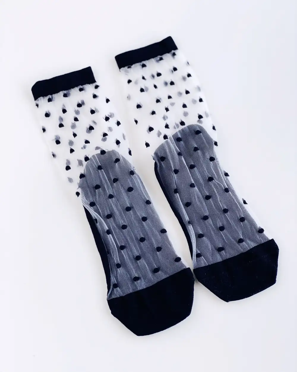 Çorap N254 - Puantiyeli Transparan Çorap