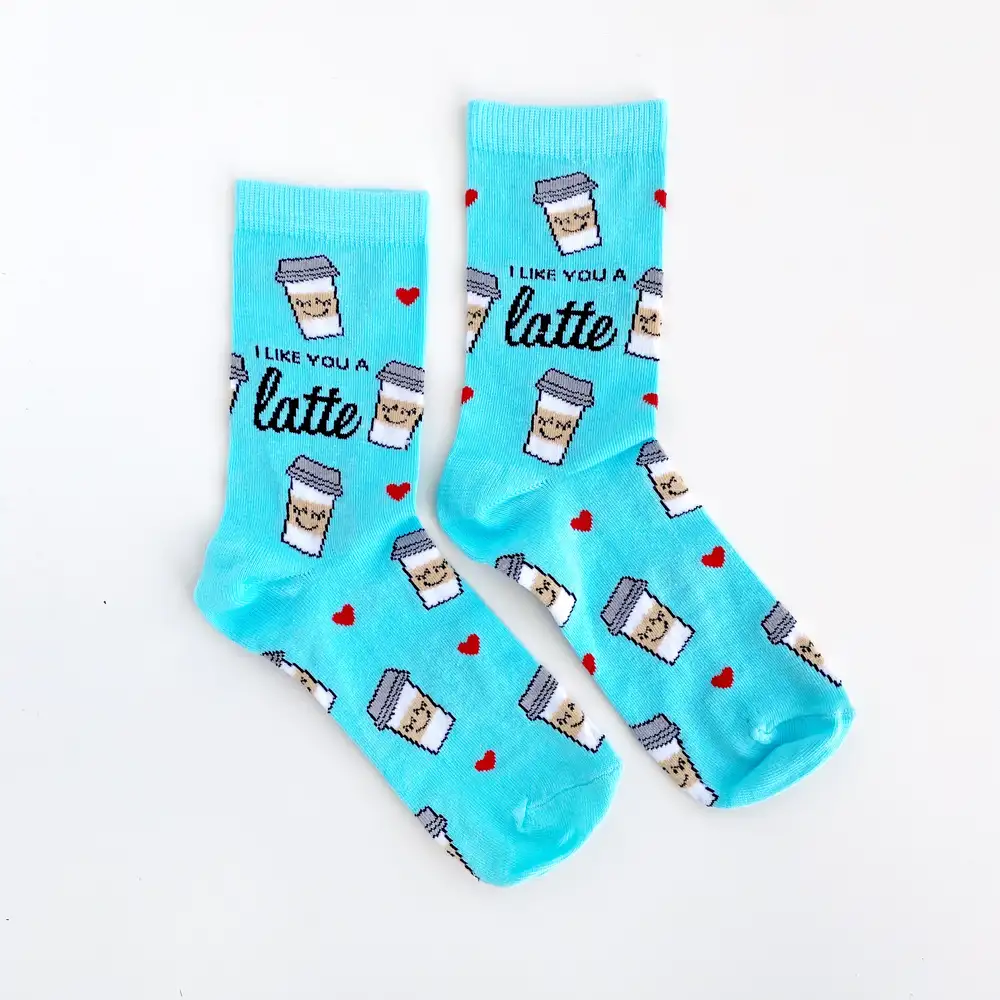 Çorap N266 - Mavi Latte Çorap
