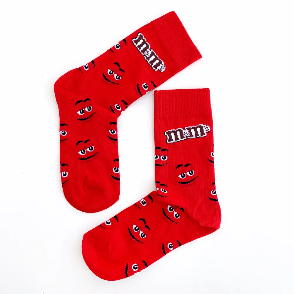 Çorap N271 - Kırmızı M&M Çorap