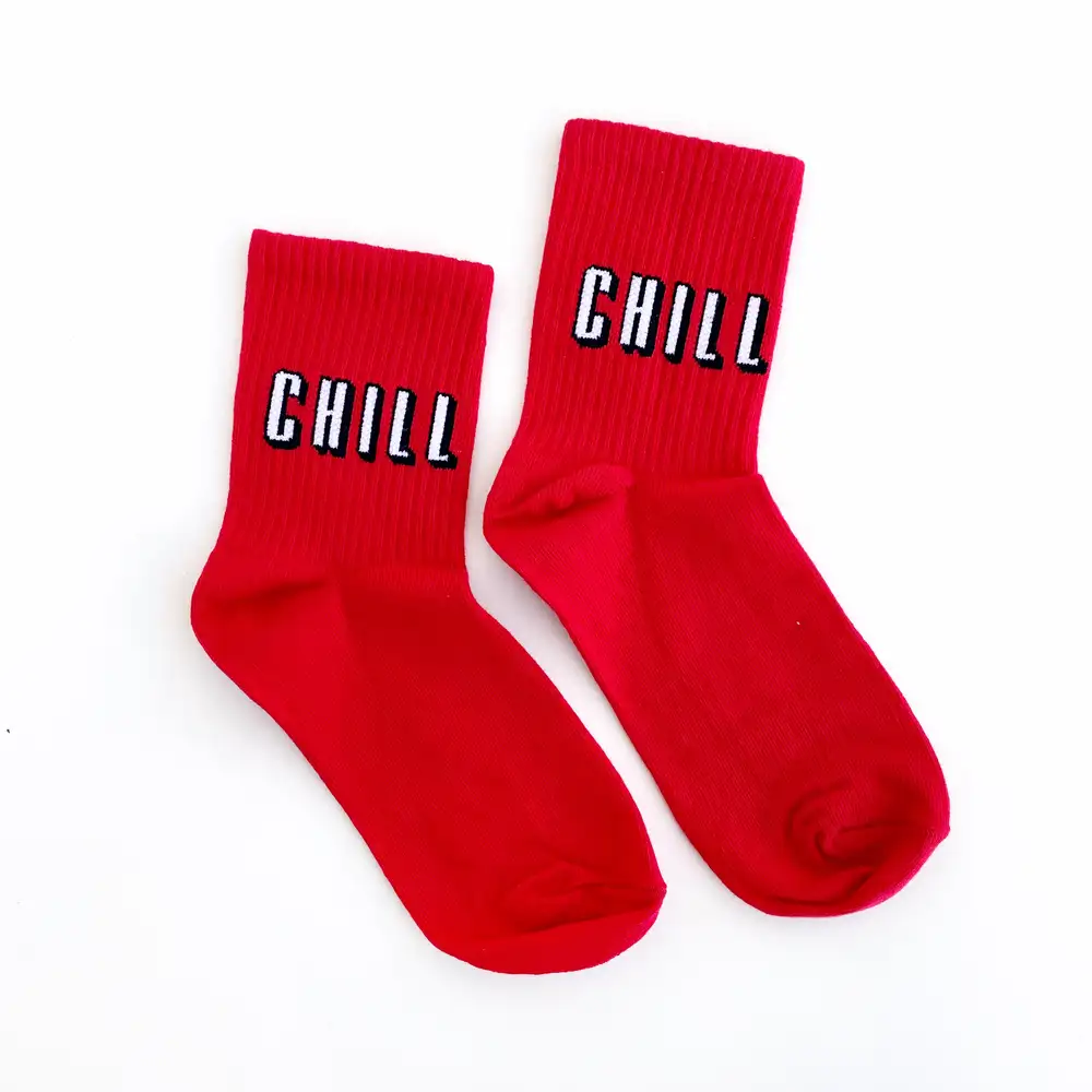 Çorap N275 - Kırmızı Chıll Çorap