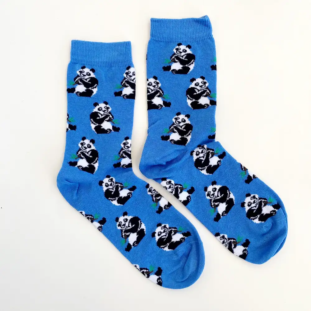 Çorap N318 - Mavi Bambo Panda Çorap