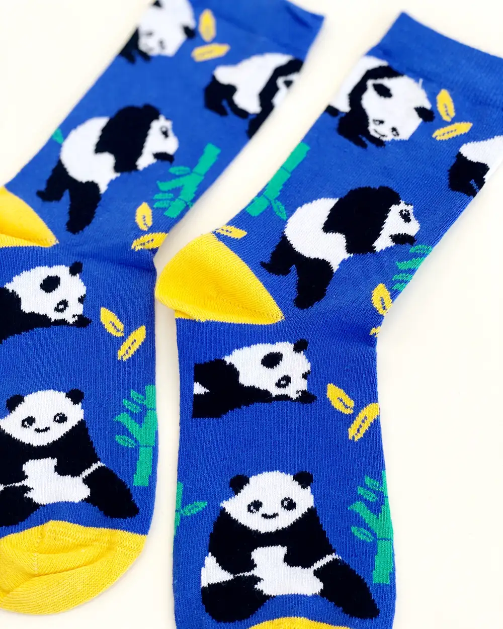 Çorap N319 - Mavi Sarı Oyuncu Panda Çorap