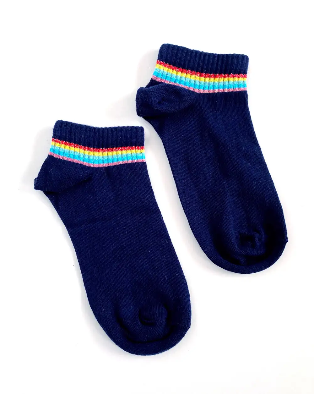 Çorap N331 - Lacivert Renkli Çizgili Batik Çorap