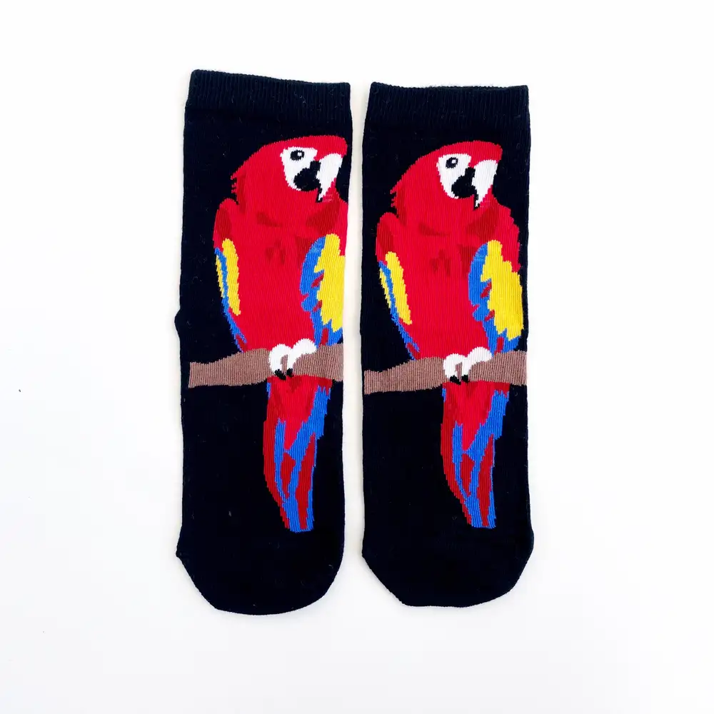 Çorap N333 - Siyah Papağan Çorap