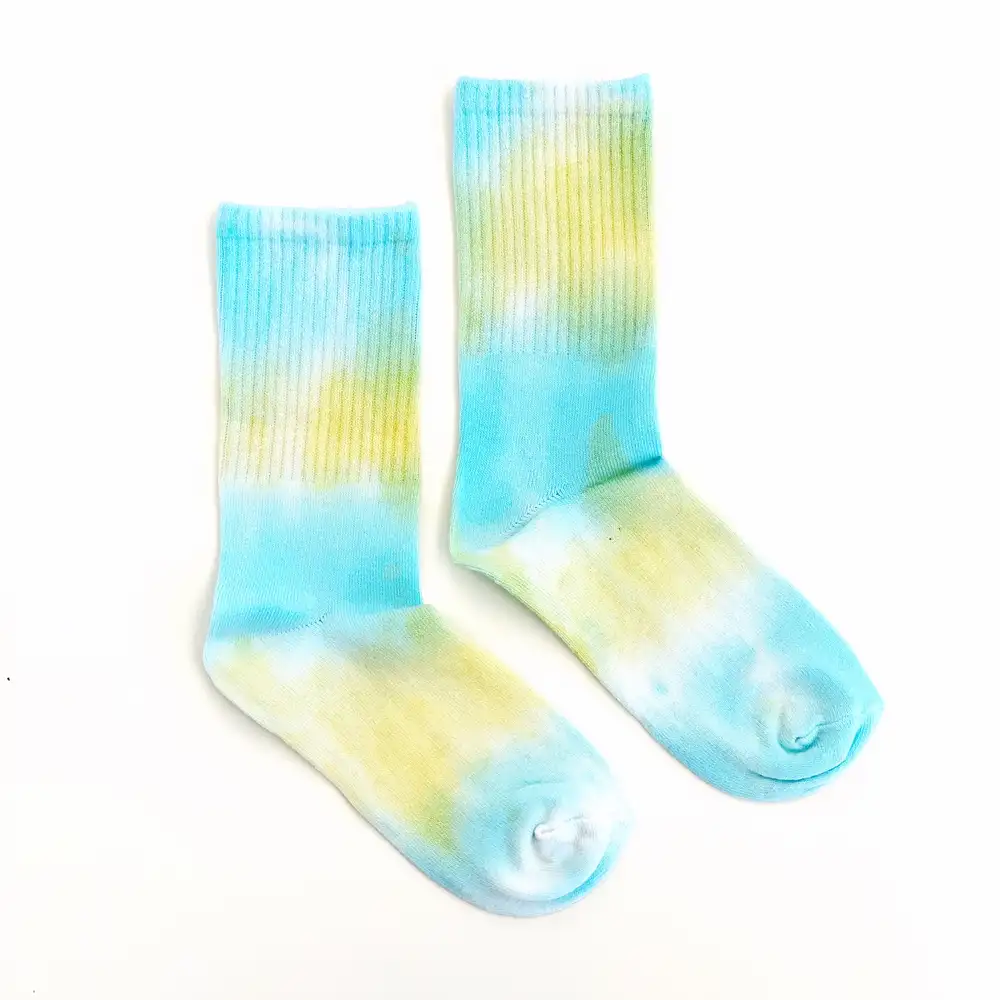 Çorap N338 - Mavi Sarı Sporcu Çorap