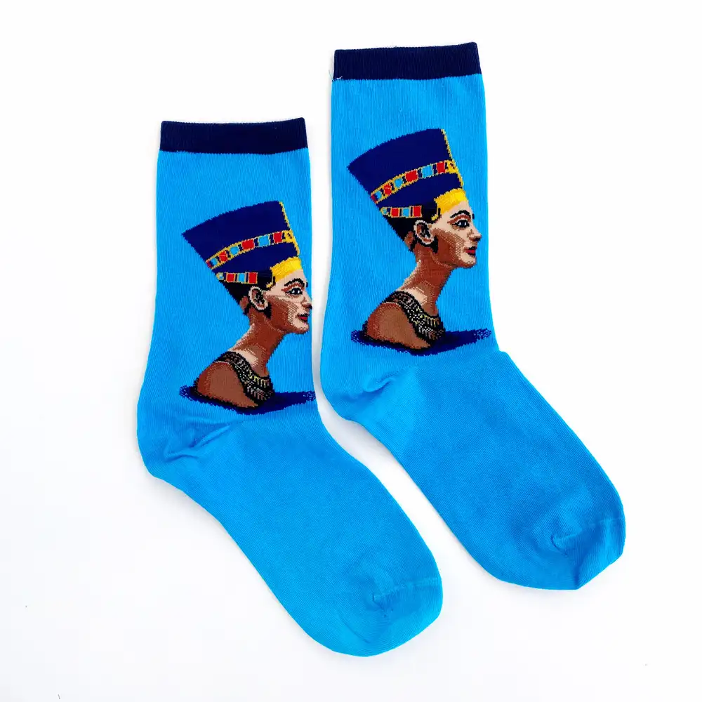Çorap N359 -  Tablo Serisi - Turkuaz Nefertiti Çorap