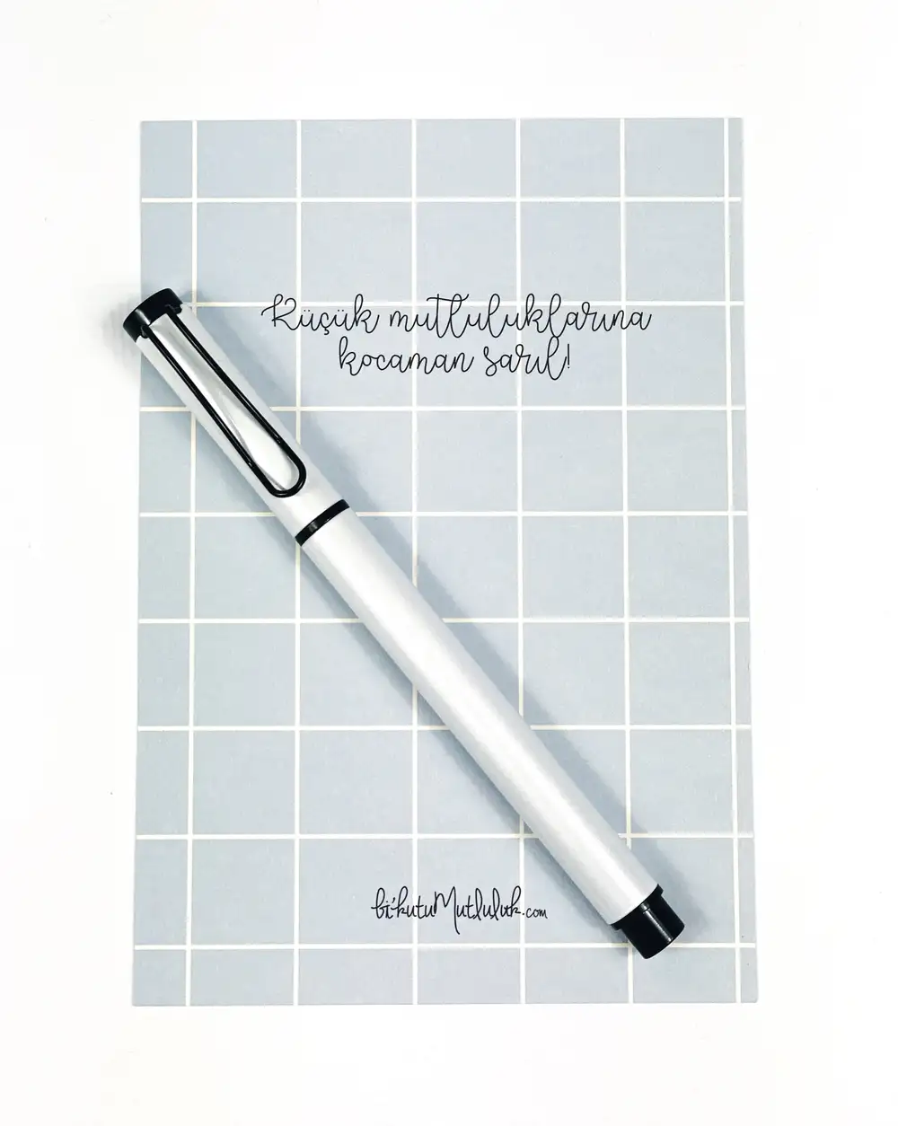 Metal Beyaz Tükenmez Kalem
