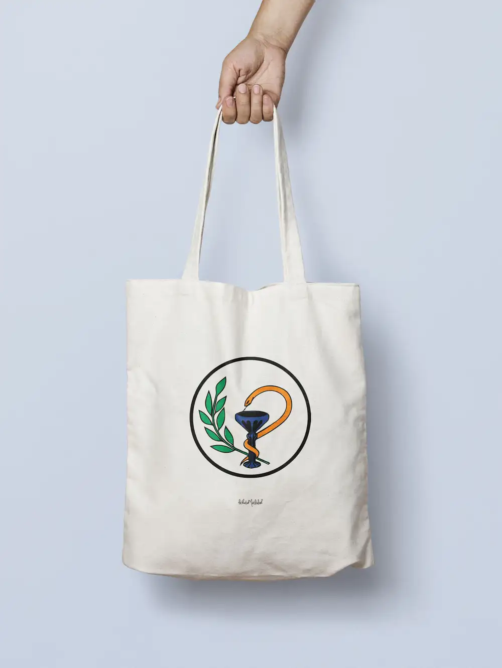 Eczacı Serisi- Renkli Logo Bez Çanta
