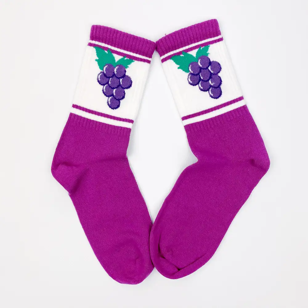 Çorap N368 - Meyve Serisi - Mor Üzüm Çorap