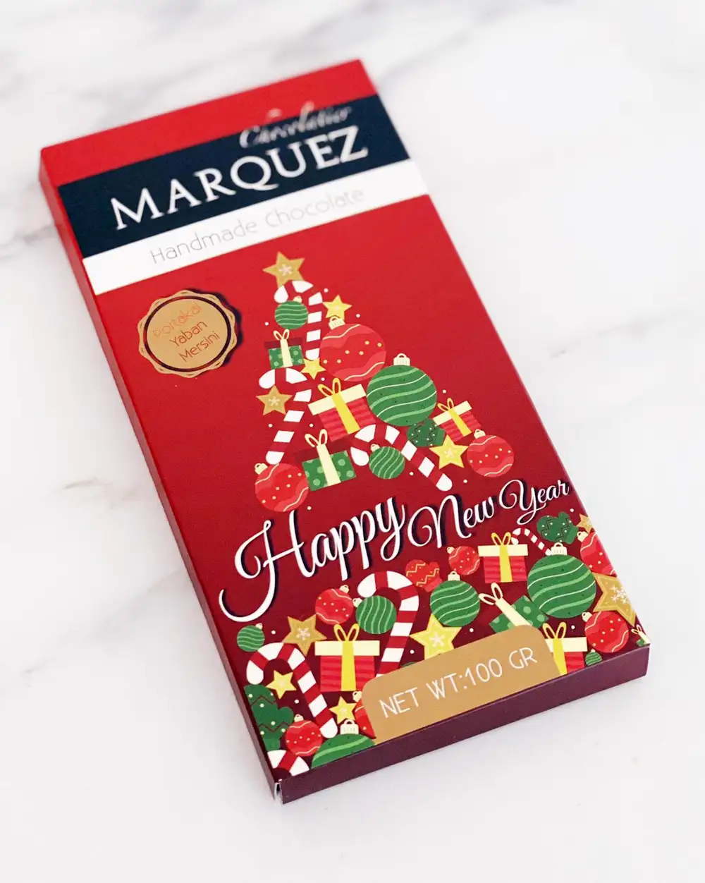 Marquez Yılbaşı Özel Tablet Çikolata-Portakal&Yaban Mersini
