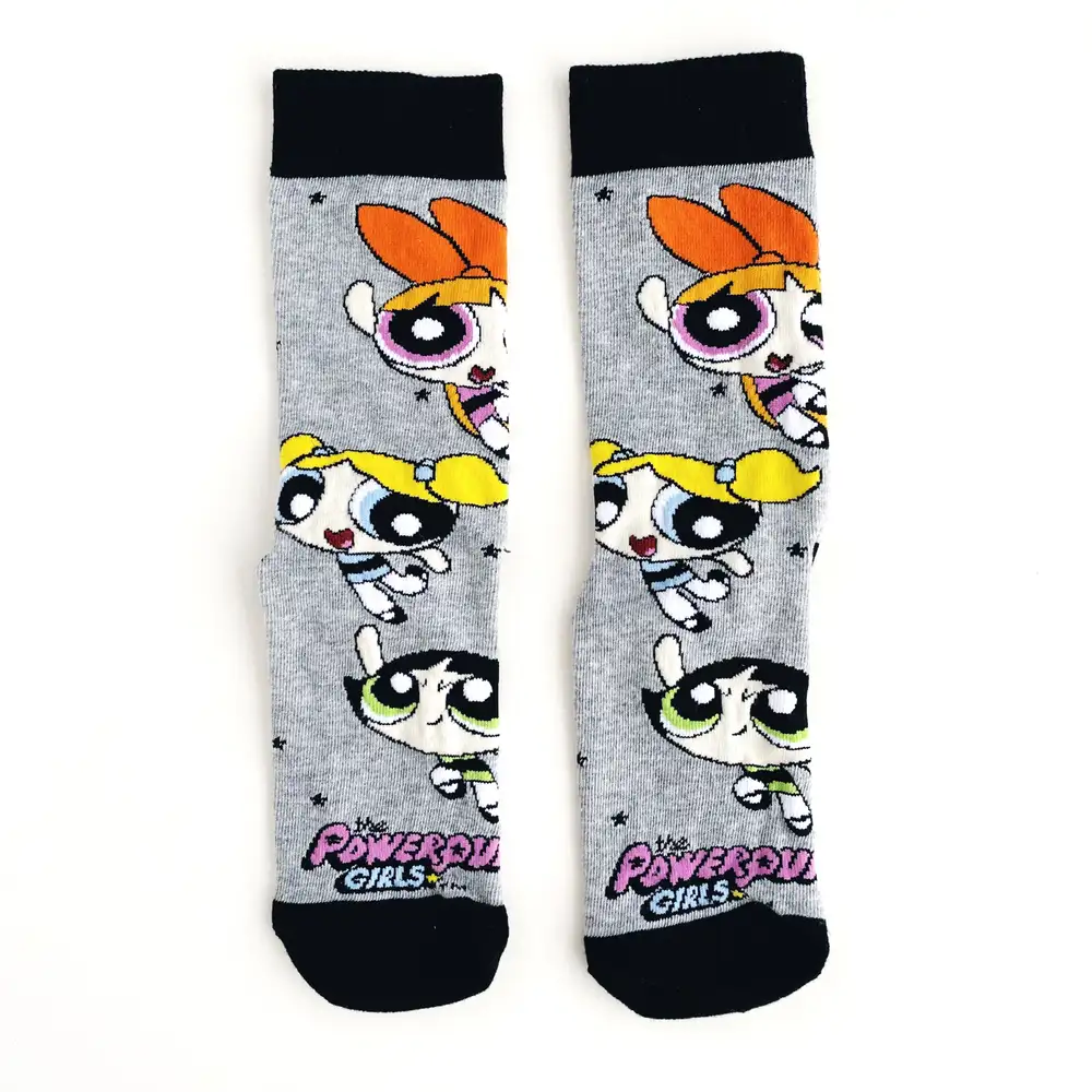 Çorap N166 - Gri Powerpuff Girls Çorap