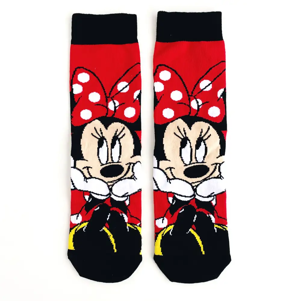 Çorap N191 - Kırmızı Minnie Mouse Çorap