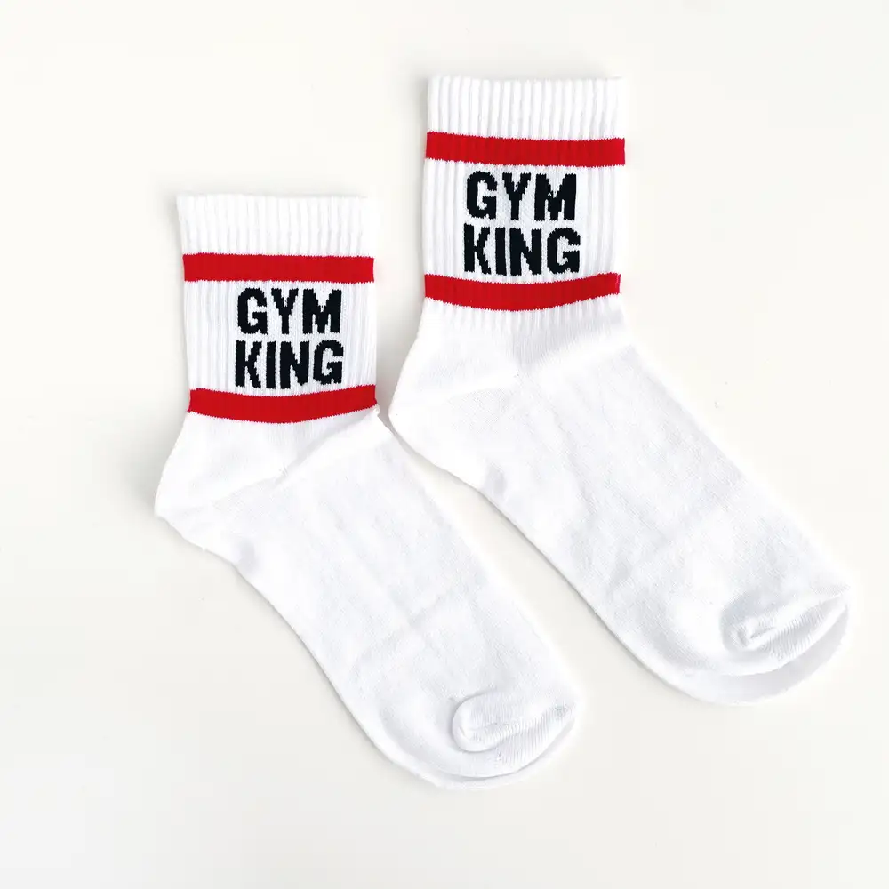 Çorap N204 - Kırmızı Şeritli GYM KING Çorap