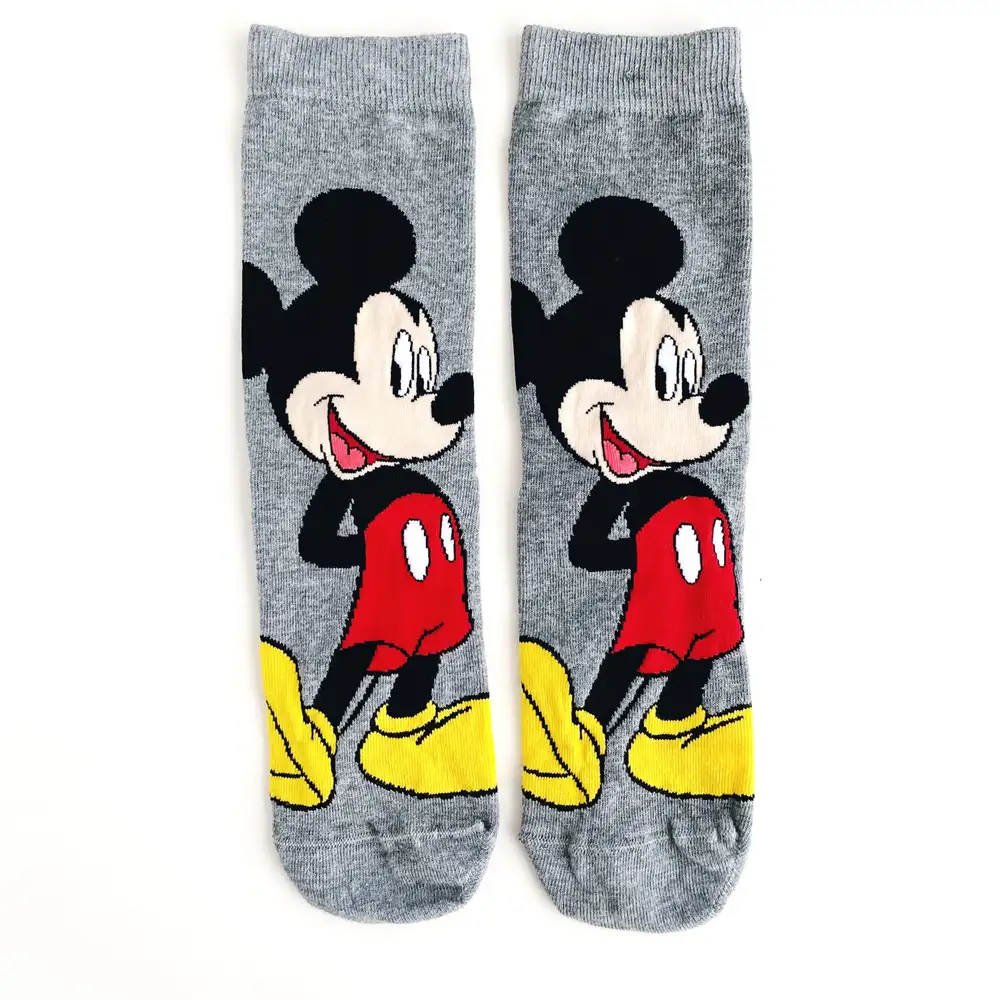Çorap N218 - Gri Mickey Mouse Çorap