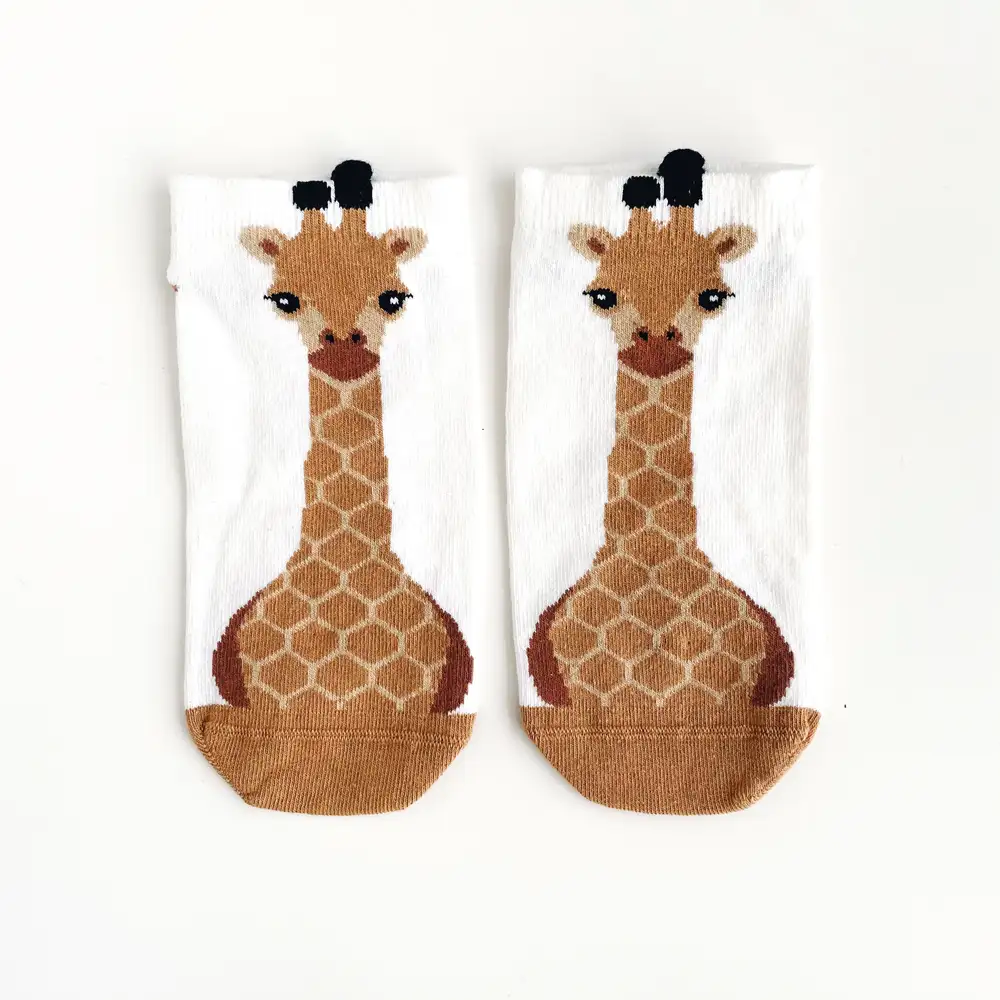Çorap N233 - Beyaz Zürafa Çorap
