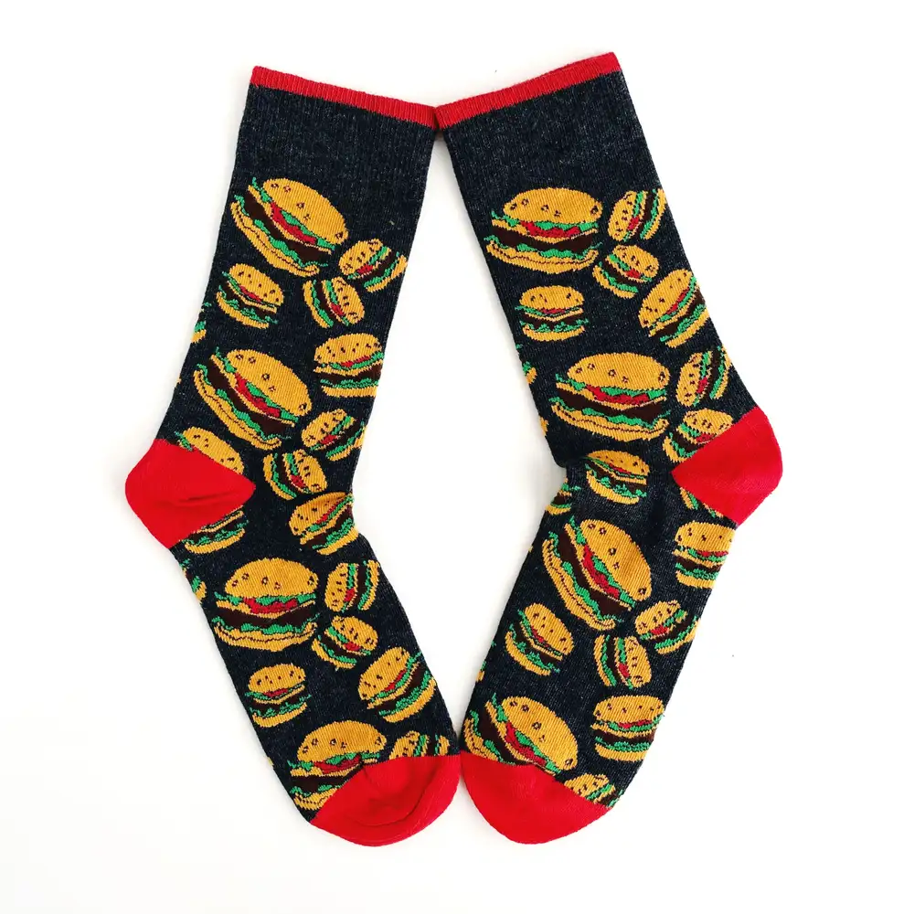 Çorap N241 - Koyu Gri Hamburger Çorap
