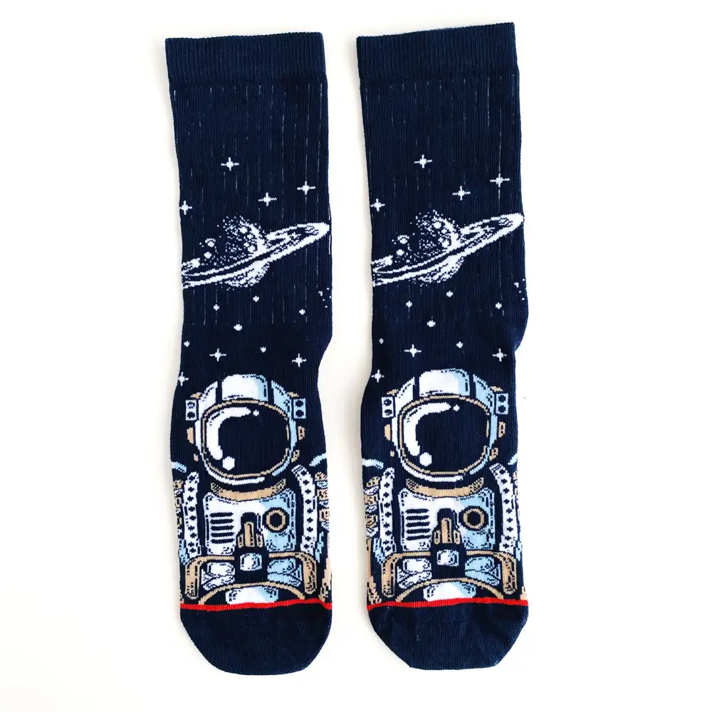 Çorap N239 - Lacivert Astronot Çorap
