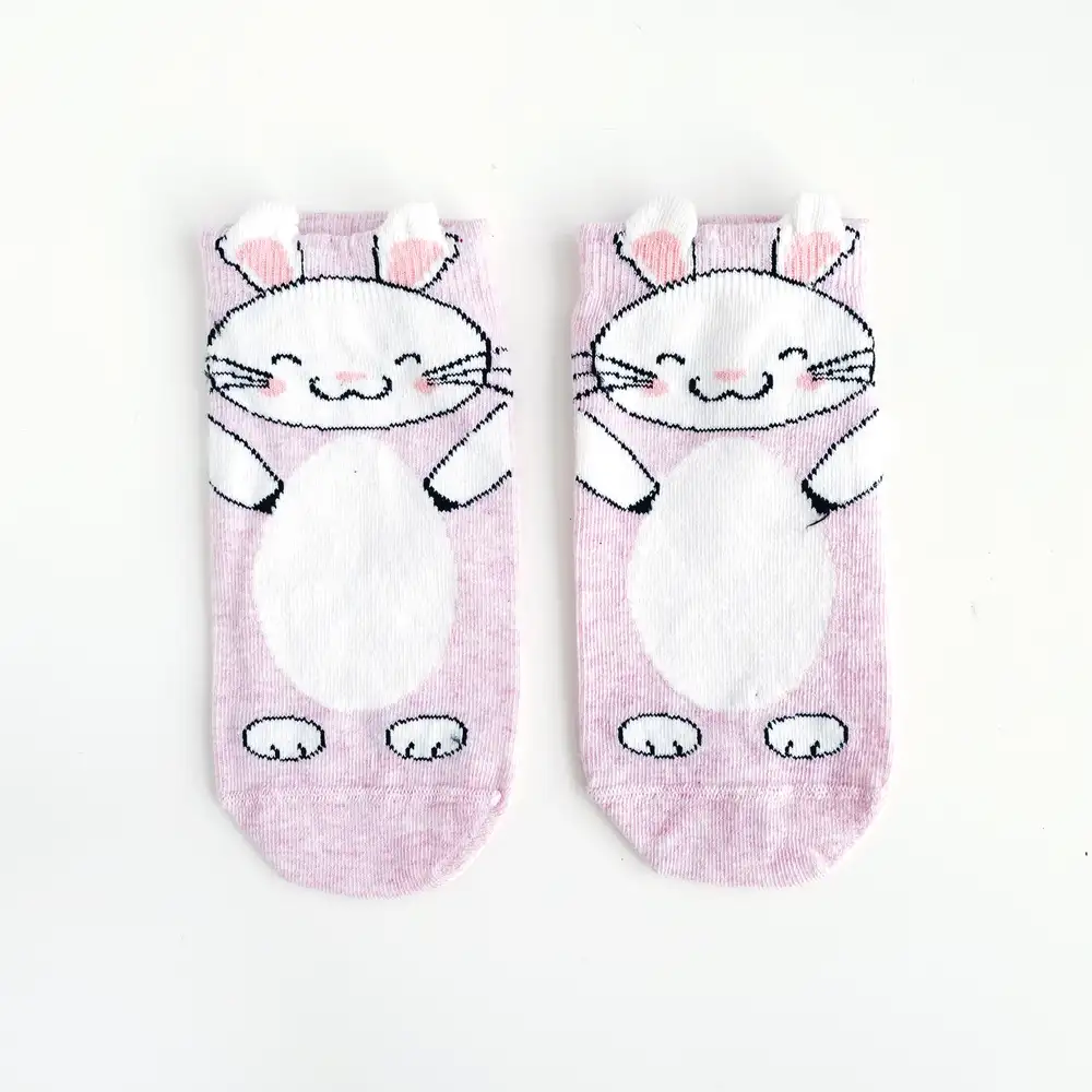 Çorap N271 - Pembe Tavşan Suratlı Çorap