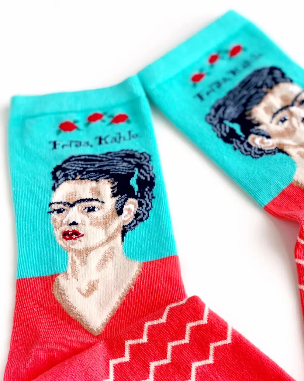 Çorap N366 - Su Yeşiili Frida Kahlo Çorap